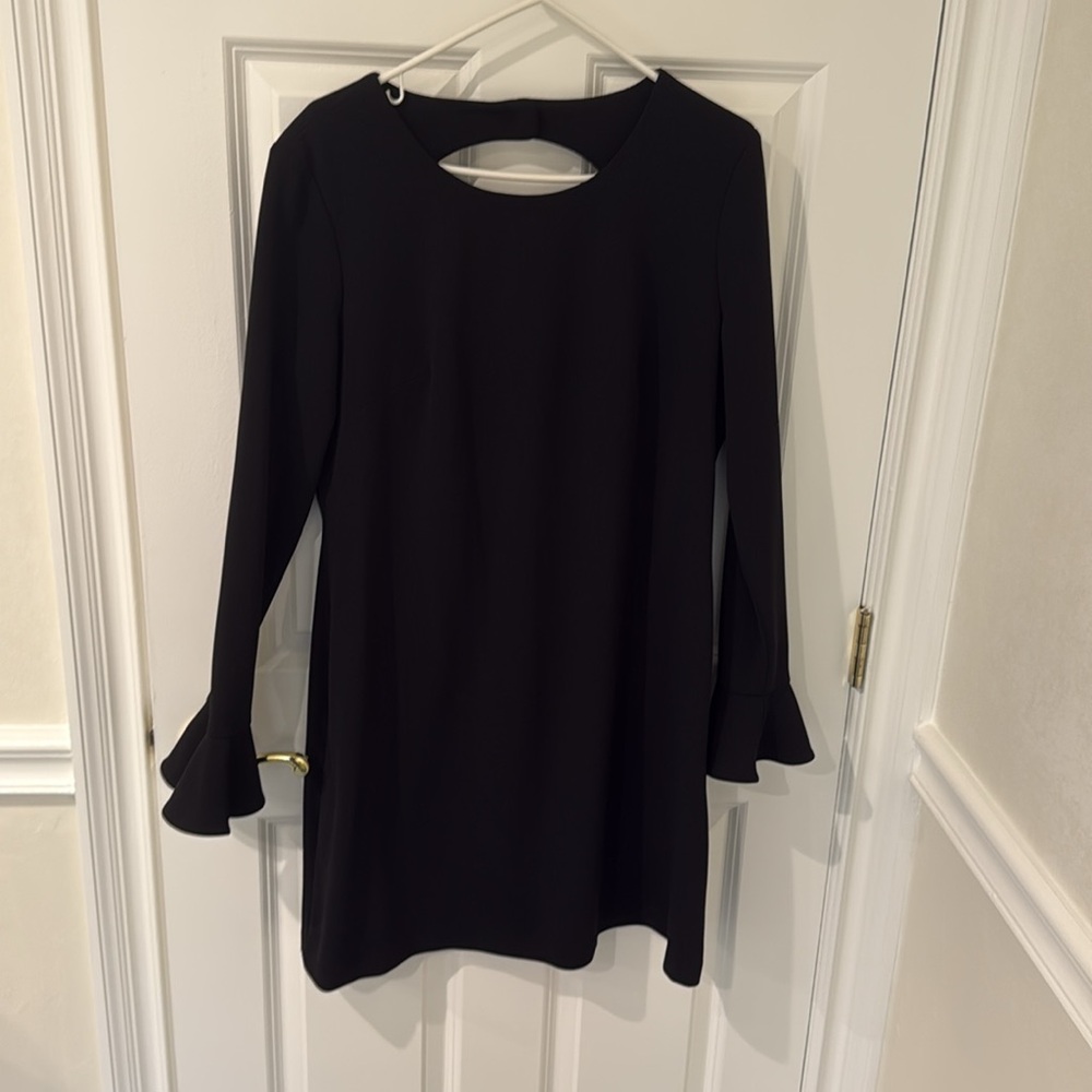 Calvin Klein Size 16 Women's Cutout-Back Sheath Dress bell sleeves host pick